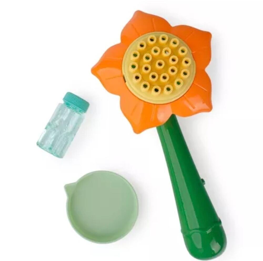 Electric Bubble Blower Gun Orange - Bullseye's Playground™ Sunflower Shaped s36